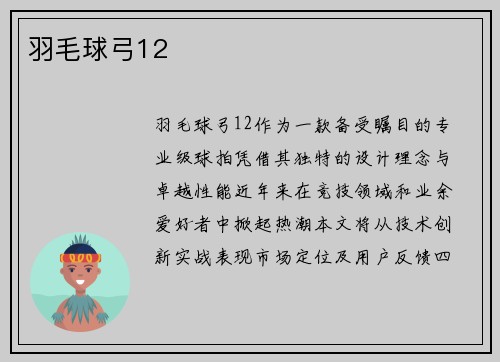 羽毛球弓12